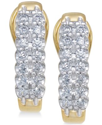 Macy's - Diamond Hoop Earrings (1/2 ct. t.w.)