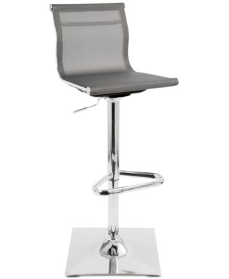 Lumisource - Mirage Adjustable Bar Stool, Quick Ship