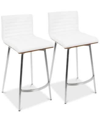 Lumisource - Mason Counter Stool (Set of 2), Quick Ship
