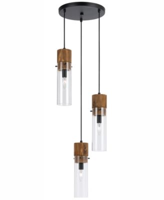 Cal Lighting - 60W 3-Light Spheroid Glass Pendant