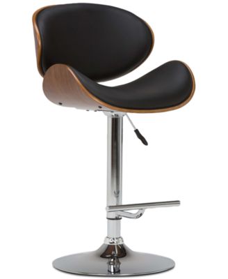 Simpli Home - Delsia Bar Stool, Quick Ship