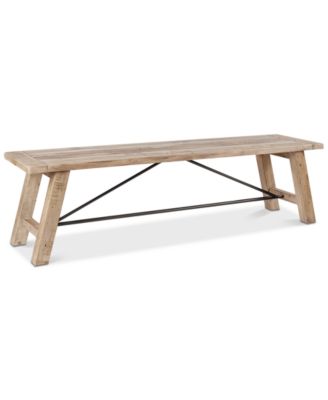 INK+IVY - Sonoma 66"W Rectangular Wooden Dining Bench