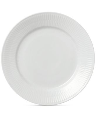 White Fluted Salad Plate  image