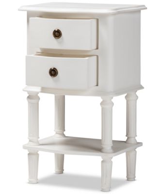 Baxton Studio - Editha Nightstand, Quick Ship