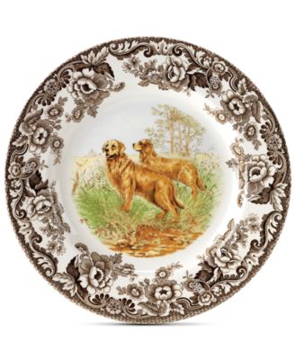 Woodland Golden Retriever Dinner Plate image