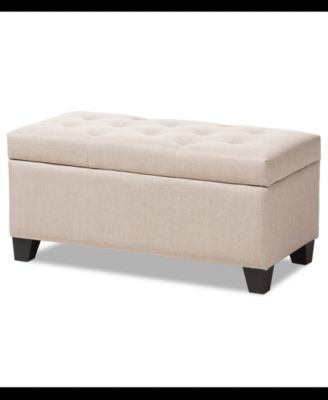 Baxton Studio - Michaela Storage Ottoman, Quick Ship