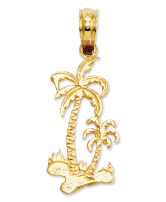 Macy's - 14k Gold Charm, Palm Trees Charm