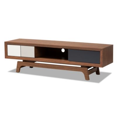 Baxton Studio - Svante 3-Drawer TV Stand, Quick Ship