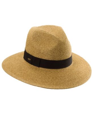 Scala - Paper Braid Fedora W/Ribbon