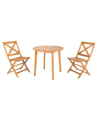 Safavieh - Bruna 3 Piece Bistro Set, Quick Ship