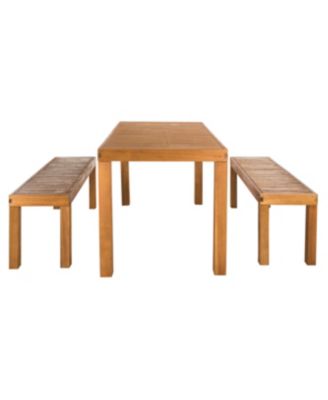 Safavieh - Dario 3pc Outdoor Dining Set, Quick Ship