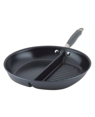 Advanced Home Hard-Anodized 12.5" Nonstick Divided Grill and Griddle Skillet image