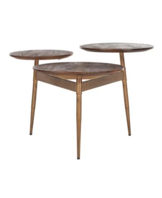 Safavieh - Ian 3-Circle Accent Table, Quick Ship