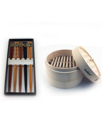 BergHOFF - Bamboo 11-Pc Steamer & Chopstick Set