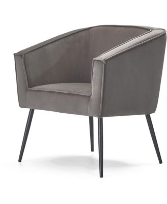 Adore Décor - Rani Velvet Accent Chair, Quick Ship
