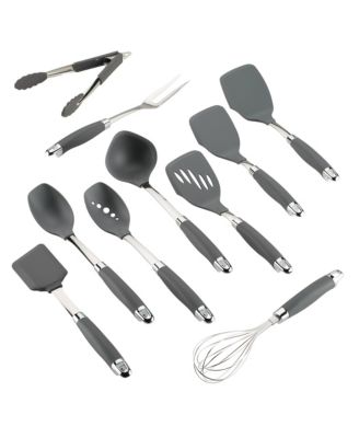 Anolon - Nylon Nonstick Kitchen Utensil Set, 10-Piece, Graphite