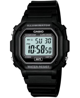Casio - Men's Digital Black Resin Strap Watch 42.4mm