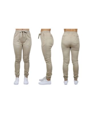 Galaxy By Harvic - Women's Basic Stretch Twill Joggers