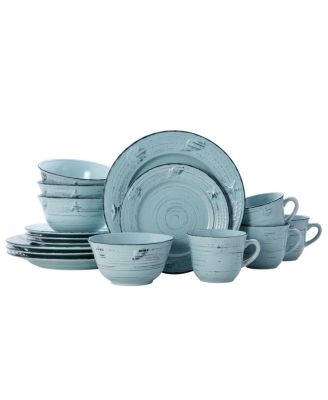 Pfaltzgraff - Trellis Coastal 16 Piece Dinnerware Set