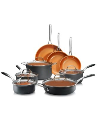 Gotham Steel - Professional Series Hard Anodized Aluminum Ultra-Nonstick Ti-Ceramic Coating 13-Pc. Cookware Set