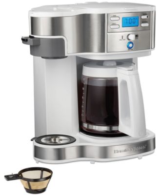 Hamilton Beach - 2-Way Programmable Single Serve & 12-Cup Coffee Maker