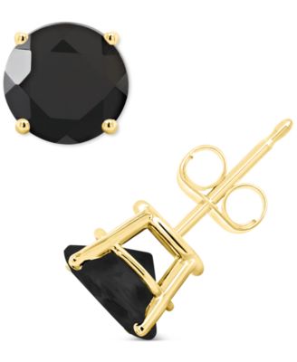 Macy's - Labradorite Stud Earrings in 14k Gold (Also in Onyx)
