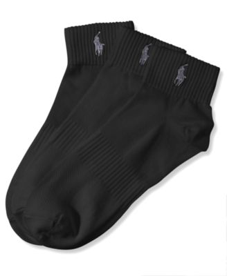 Polo Ralph Lauren - Men's Athletic Quarter Socks 3-Pack