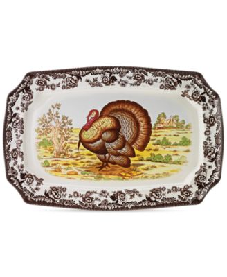 Spode - Woodland Turkey Rectangular Platter