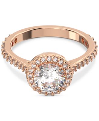 Swarovski - Silver-Tone Constella Crystal Cocktail Ring