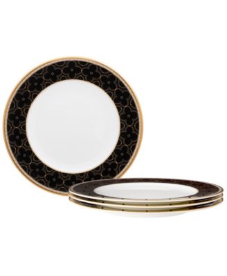 Trefolio Gold Set of 4 Accent Plates, 9.75" image