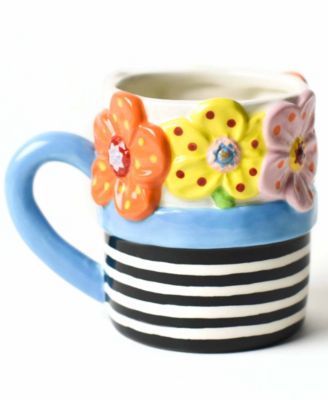 by Laura Johnson Flowers Shaped Mug 16 oz  image