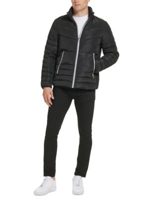 Kenneth Cole - Men's Mixed Quilted Puffer Jacket