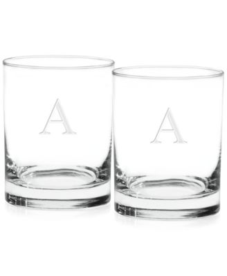 Monogram Double Old Fashioned Glasses, Set of 2 image