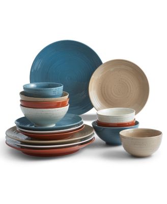Sango - Siterra Painter's Palette 16 Piece Dinnerware Set