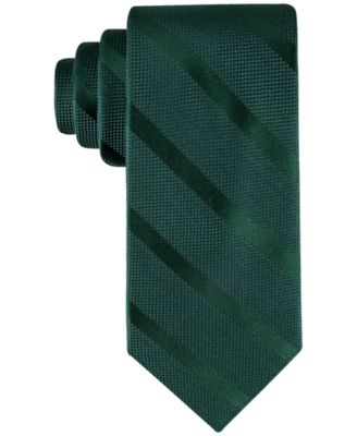 Tommy Hilfiger - Men's Solid Textured Stripe Tie