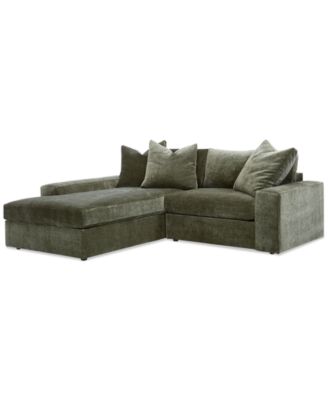 Michola 98" 2-Pc. Fabric Sectional with Chaise, Created for Macy's image