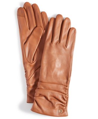 Cole Haan - Women's Ruched Leather Gloves