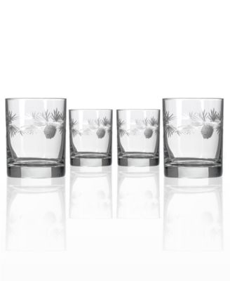 Icy Pine Double Old Fashioned Glass 13oz - Set of 4 Glasses image