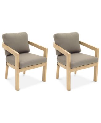 Reid Set of 2 Outdoor Dining Chairs, Created for Macy's image