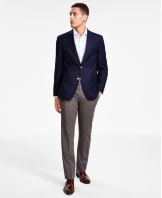 Tommy Hilfiger - Men's Modern-Fit Solid Navy Sport Coat