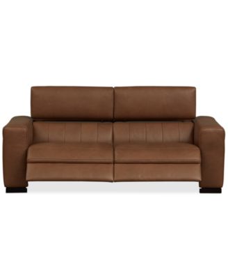 Rinan 86" 2-Pc. Leather Sectional with 2 Power Recliners, Created for Macy's image