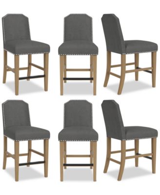 Furniture - Hinsen 6pc Counter Height Chair Set