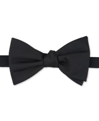 Bar III - Men's Piercy Solid Black Bow Tie