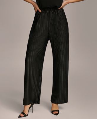 Women's Pull-On Pleated Wide Leg Pants image