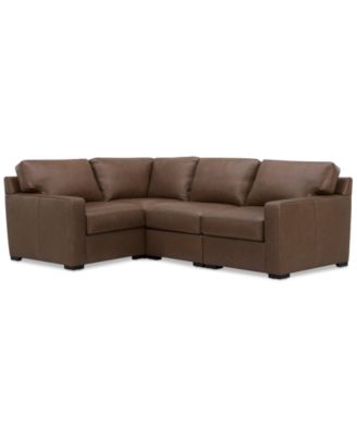 Furniture - Radley 4-Pc. Leather Corner 85" x 113" Sectional