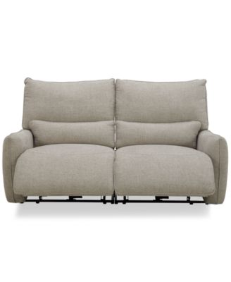 Furniture - Olper 2-Pc. Fabric Zero Wall Sectional Power Motion Sofa