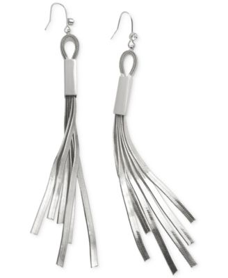 GUESS - Herringbone Chain Fringe Earrings