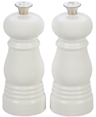 Le Creuset - 8" Salt and Pepper Mill Set, Flame