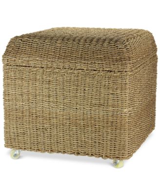 Household Essentials - Square Storage Seat with Lid & Rollers