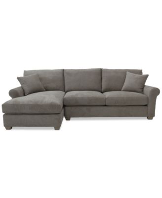 Furniture - 2-Pc. Fabric Sectional Sofa